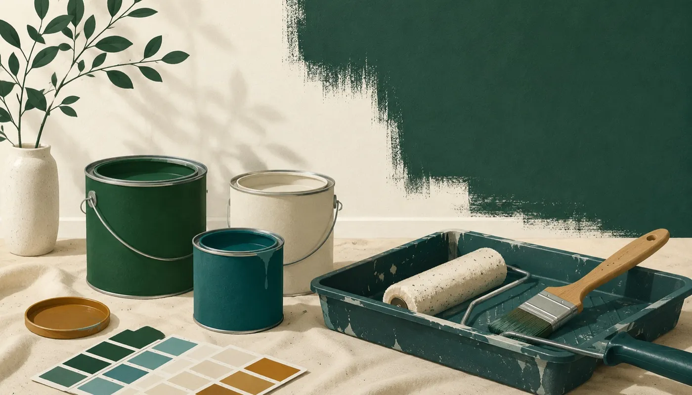 Illustration av måleri – målare i Rönninge